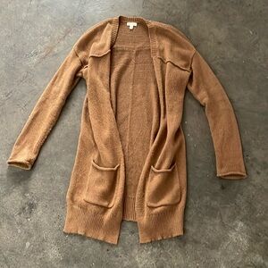 Tan cardigan